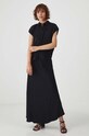 Koszula damska oversize z ozdobnym haftem kolor czarny RW24.KKD300 czarny RW24