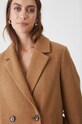 Medicine płaszcz z domieszką wełny RW24.KPD604 beżowy