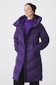 Płaszcz puchowy damski pikowany kolor fioletowy RW24.KPD701 fioletowy