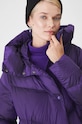 Płaszcz puchowy damski pikowany kolor fioletowy RW24.KPD701