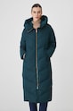 Płaszcz puchowy damski pikowany kolor zielony RW24.KPD702 turkusowy RW24