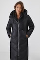 Płaszcz puchowy damski pikowany kolor czarny RW24.KPD702 czarny