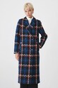 Płaszcz damski w kratę kolor multicolor RW24.KPD706 multicolor RW24