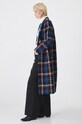 Płaszcz damski w kratę kolor multicolor multicolor RW24.KPD706