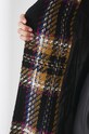 Płaszcz damski dwurzędowy w kratę kolor multicolor RW24.KPD707