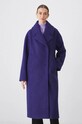 Kabát dámsky s textúrou fialová farba RW24.KPD810 fialová RW24