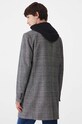 Odzież Płaszcz z domieszką wełny w kratę z kapturem kolor multicolor RW24.KPM502 multicolor