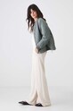 Kurtka bomber damska oversize pikowana kolor zielony RW24.KUD401 zielony RW24