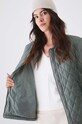 Kurtka bomber damska oversize pikowana kolor zielony RW24.KUD401