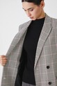 Marynarka damska regular w kratę z wiskozą kolor multicolor RW24.KZD800