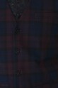 Kamizelka męska w kratę kolor bordowy RW24.KZMA15 bordowy