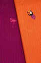 Skarpetki damskie z włókna bambusowego z ozdobnym haftem (2-pack) kolor multicolor RW24.LGD103 multicolor RW24