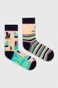 Skarpetki bawełniane damskie w kaktusy (2-pack) kolor multicolor skarpetki długie multicolor RW24.LGD303