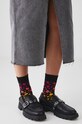 Skarpetki bawełniane damskie w kwiaty (2-pack) kolor multicolor skarpetki długie multicolor RW24.LGD402