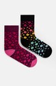 Skarpetki bawełniane damskie w kwiaty (2-pack) kolor multicolor RW24.LGD402 multicolor RW24