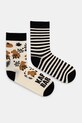 Skarpetki bawełniane damskie - Kapibara Jesieniara (2-pack) kolor multicolor skarpetki długie multicolor RW24.LGD500