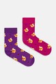 Skarpetki bawełniane damskie w wiewiórki (2-pack) kolor multicolor skarpetki długie multicolor RW24.LGD604