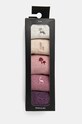 Odzież Skarpetki bawełniane damskie z ozdobnym haftem (5-pack) kolor multicolor RW24.LGD607 multicolor