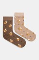 Medicine ciorapi de bumbac 2-pack cu modele multicolor RW24.LGD609