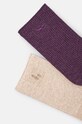 Skarpetki bawełniane damskie z ozdobnym haftem (2-pack) kolor multicolor RW24.LGD612 multicolor RW24