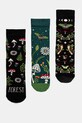 Skarpetki bawełniane damskie wzorzyste (3-pack) kolor multicolor skarpetki długie multicolor RW24.LGD713