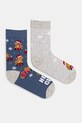Skarpetki bawełniane damskie świąteczne (2-pack) kolor multicolor skarpetki długie multicolor RW24.LGD904