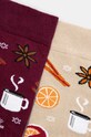 Skarpetki bawełniane damskie świąteczne (2-pack) kolor multicolor RW24.LGD916 multicolor RW24