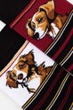 Skarpetki bawełniane męskie wzorzyste w psy (2-pack) kolor multicolor RW24.LGM302 multicolor RW24