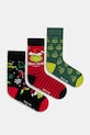 Skarpetki bawełniane męskie świąteczne Grinch (3-pack) kolor multicolor skarpetki długie multicolor RW24.LGM952