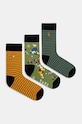 Skarpetki bawełniane męskie świąteczne (3-pack) kolor multicolor aplikacja multicolor RW24.LGMA18