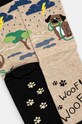 Skarpetki bawełniane męskie z motywem zwierzęcym (2-pack) kolor multicolor RW24.LGMA21 multicolor RW24
