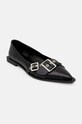 Baleriny damskie ze skóry ekologicznej kolor czarny RW24.OBD303 czarny RW24