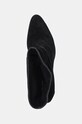 Kozaki zamszowe damskie kolor czarny RW24.OBD305 czarny