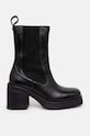 Medicine botki skórzane czarny RW24.OBD508