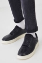 Medicine sneakers in pelle bassa nero RW24.OBM200