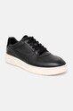 Sneakersy skórzane męskie gładkie kolor czarny RW24.OBM200 czarny RW24