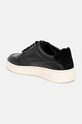 Sneakersy skórzane męskie gładkie kolor czarny czarny RW24.OBM200