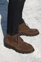 Medicine buty zamszowe eleganckie brązowy RW24.OBM505