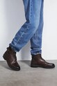 Buty wysokie męskie skórzane kolor brązowy RW24.OBM509