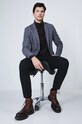 Buty wysokie męskie skórzane kolor brązowy RW24.OBM608
