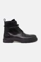 Obuwie Buty wysokie męskie skórzane kolor czarny RW24.OBM609 czarny