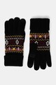 Rękawiczki wełniane męskie wzorzyste kolor multicolor wełna multicolor RW24.REM902