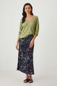 Spódnica damska maxi plisowana wzorzysta kolor czarny RW24.SDD205 czarny RW24