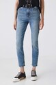 Jeansy damskie slim z efektem sprania kolor niebieski RW24.SJD050 niebieski RW24
