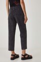Odzież Jeansy bawełniane damskie mom fit z efektem sprania kolor czarny RW24.SJD100 czarny