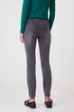 Jeansy damskie skinny z efektem sprania kolor szary szary RW24.SJD304