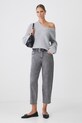 Jeansy damskie slouchy z efektem sprania kolor szary RW24.SJD402 szary RW24