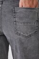 Jeansy damskie slouchy z efektem sprania kolor szary szary RW24.SJD402