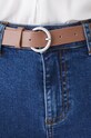 Jeansy damskie flare z efektem sprania kolor niebieski niebieski RW24.SJD602