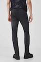 Odzież Jeansy męskie slim z efektem sprania kolor czarny RW24.SJM703 czarny